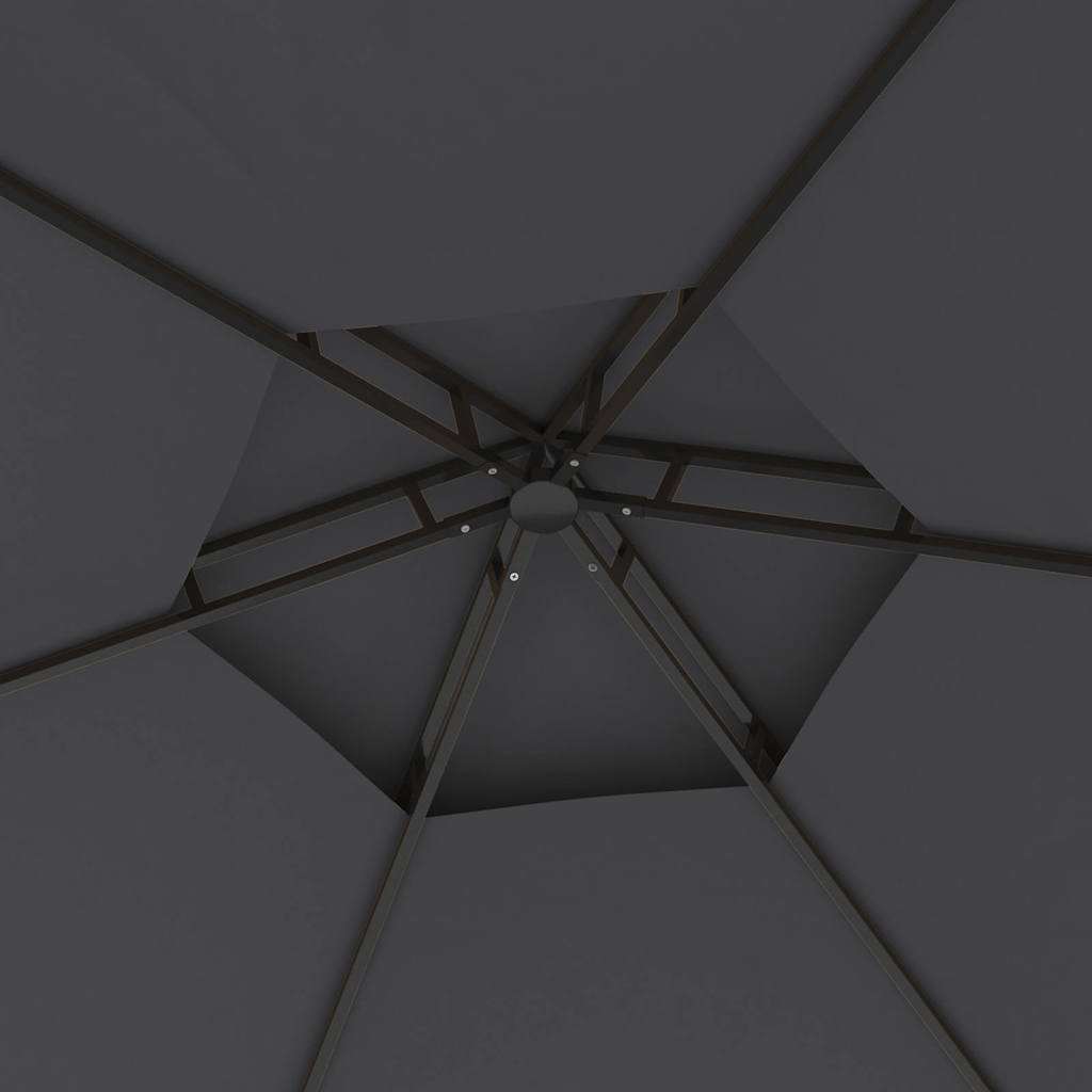 Gazebo con Pareti Laterali 3,1x2,7 m Antracite