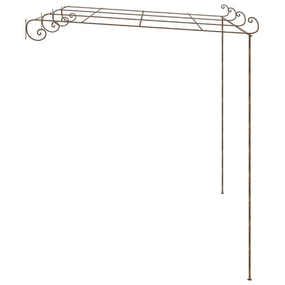 Pergolato da Giardino Marrone Anticato 4x3x2,5 m in Ferro | homemem39