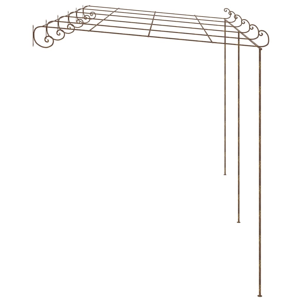 Pergolato da Giardino Marrone Anticato 6x3x2,5 m in Ferro | homemem39