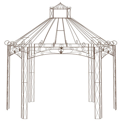 Padiglione da Giardino Marrone Anticato 400x258x378 cm in Ferro | homemem39