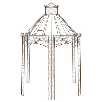 Padiglione da Giardino Marrone Anticato 400x258x378 cm in Ferro | homemem39