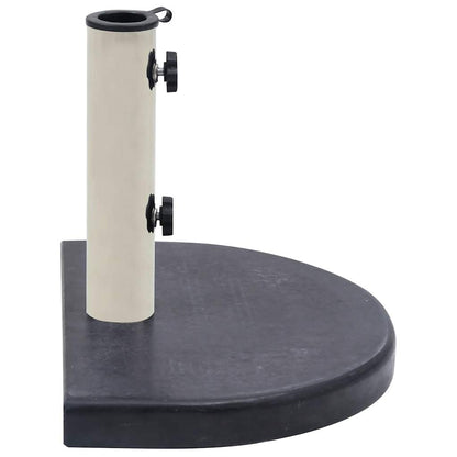 Base per Ombrellone Nera 40x28x4 cm in Granito - homemem39