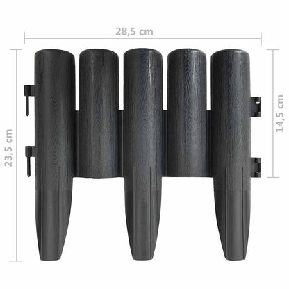 Bordature per Prato 36 pz Antracite 10 m in PP | homemem39