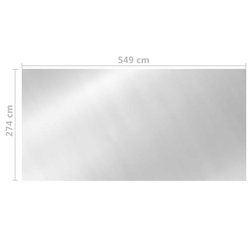 Copertura per Piscina Argento 549x274 cm PE | homemem39