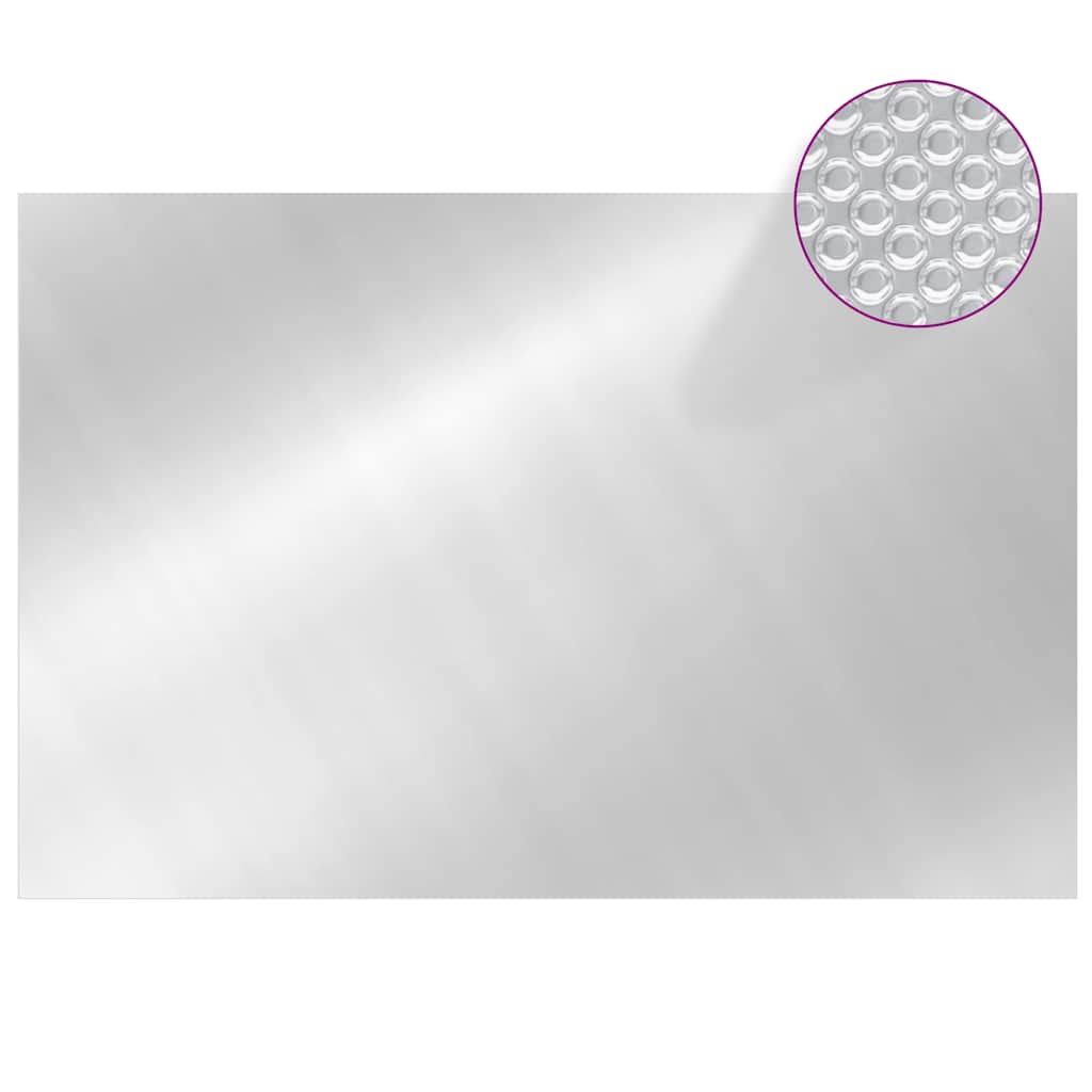 Copripiscina Rettangolare 600x400 cm in PE Argento | homemem39