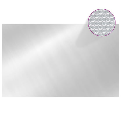 Copripiscina Rettangolare 800x500 cm in PE Argento | homemem39