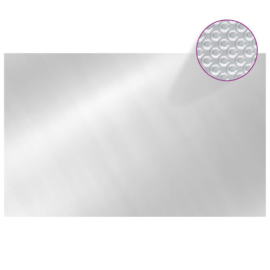 Copripiscina Rettangolare 800x500 cm in PE Argento | homemem39