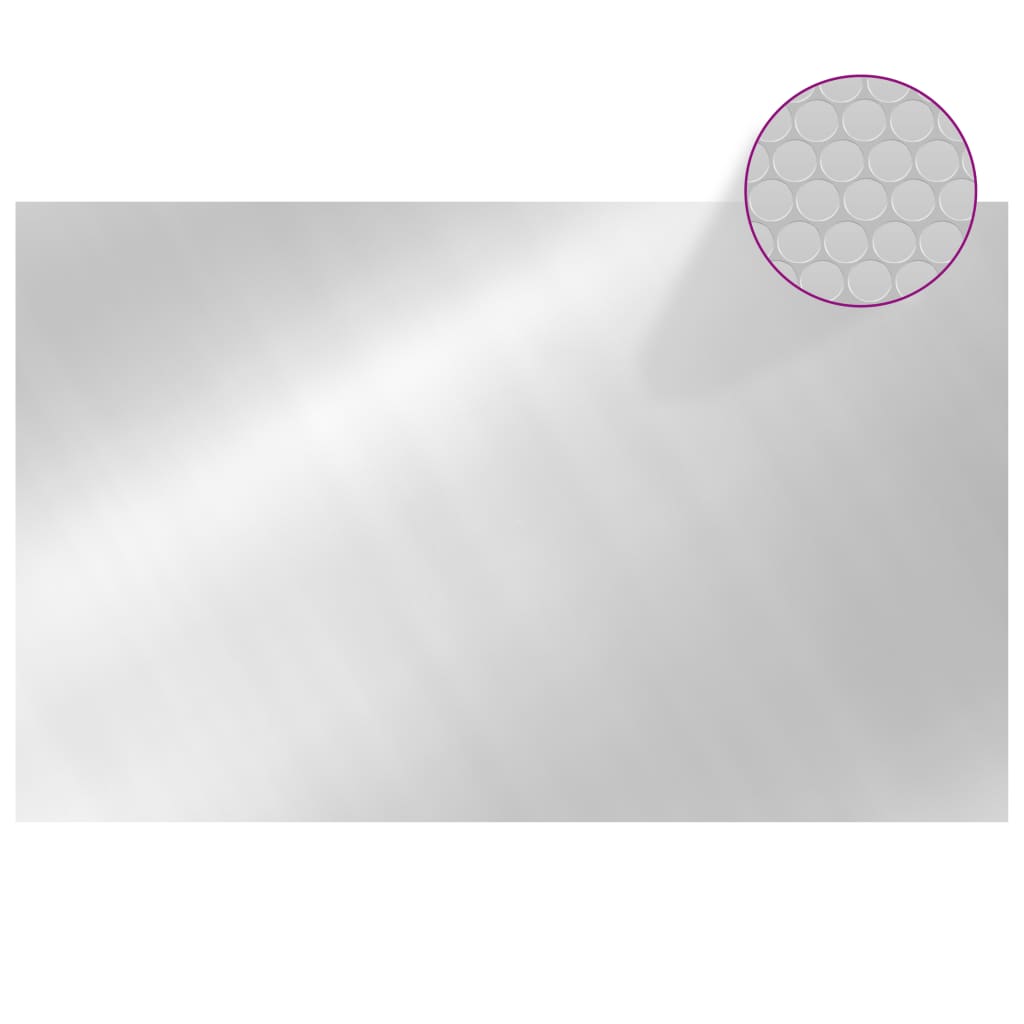 Copripiscina Rettangolare 800x500 cm in PE Argento | homemem39