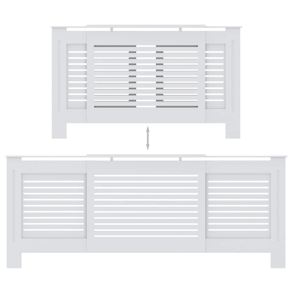 Copertura per Radiatore Bianca in MDF 205 cm - homemem39