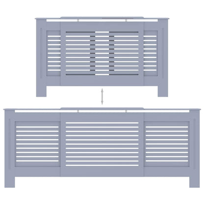 Gray Radiator Cover in MDF 205 cm