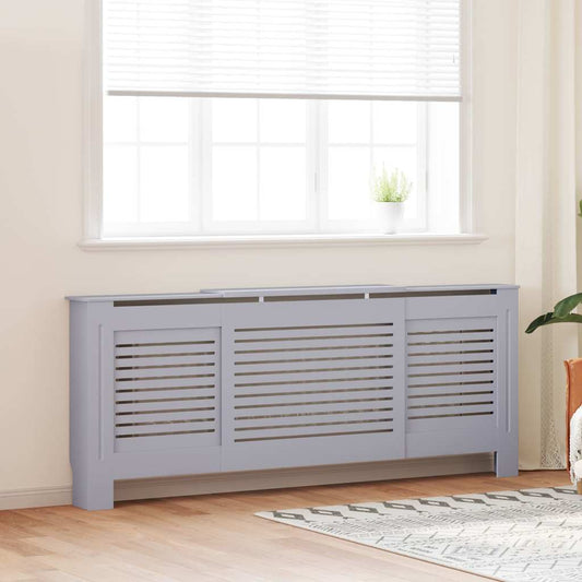 Copertura per Radiatore Grigia in MDF 205 cm - homemem39