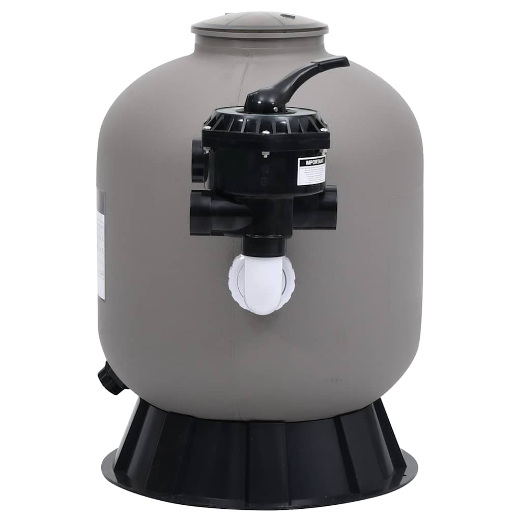 Filtro a Sabbia Laterale per Piscine Valvola 6 Vie 350mm Grigio | homemem39