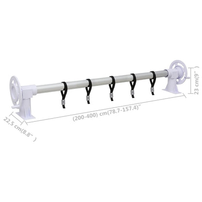 Rullo di Copertura per Piscina con Base in Plastica | homemem39