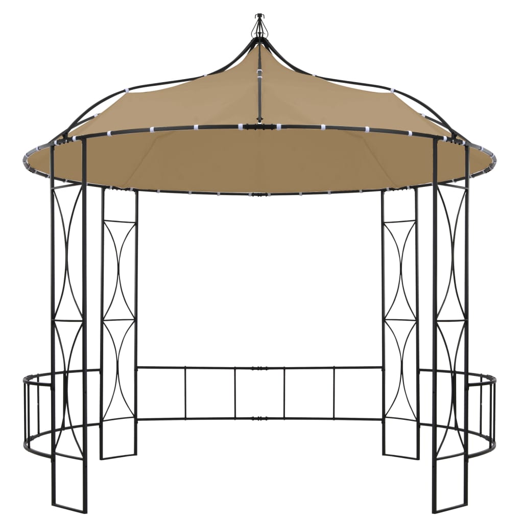Gazebo 300x290 cm Grigio Talpa Rotondo | homemem39
