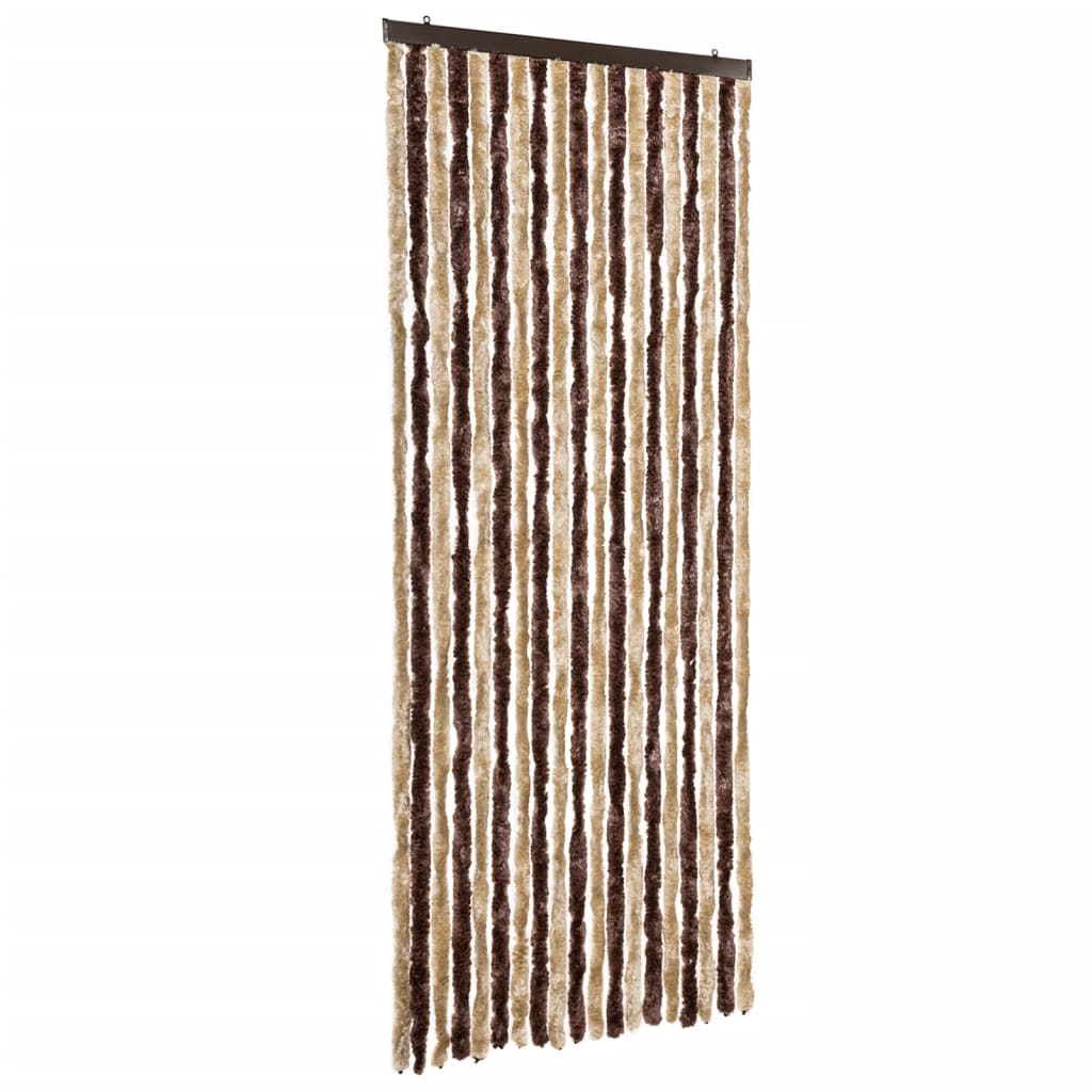 Zanzariera Beige e Marrone Chiaro 56x200cm Ciniglia - homemem39