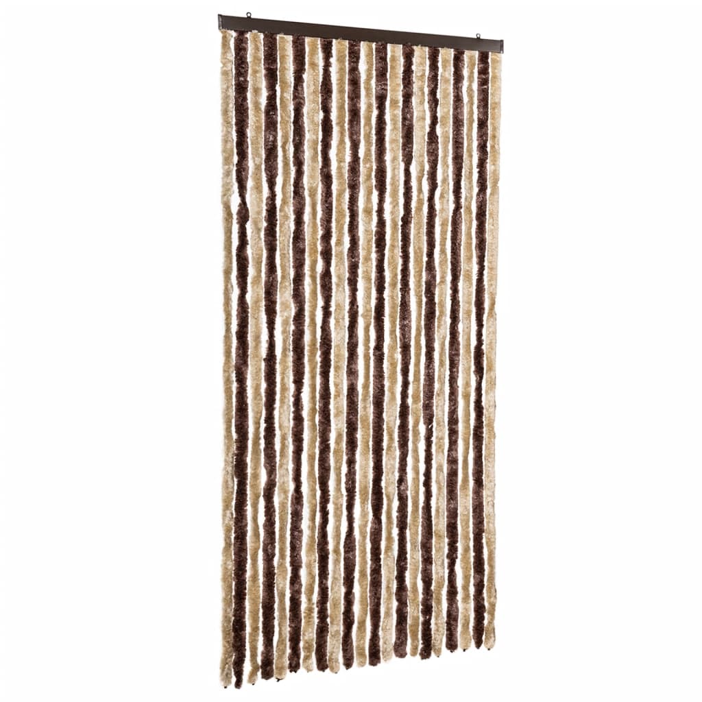 Zanzariera Beige e Marrone Chiaro 90x200cm Ciniglia - homemem39