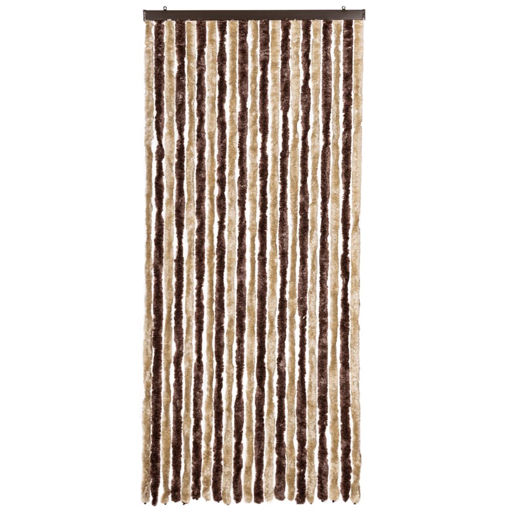 Zanzariera Beige e Marrone Chiaro 90x200cm Ciniglia - homemem39