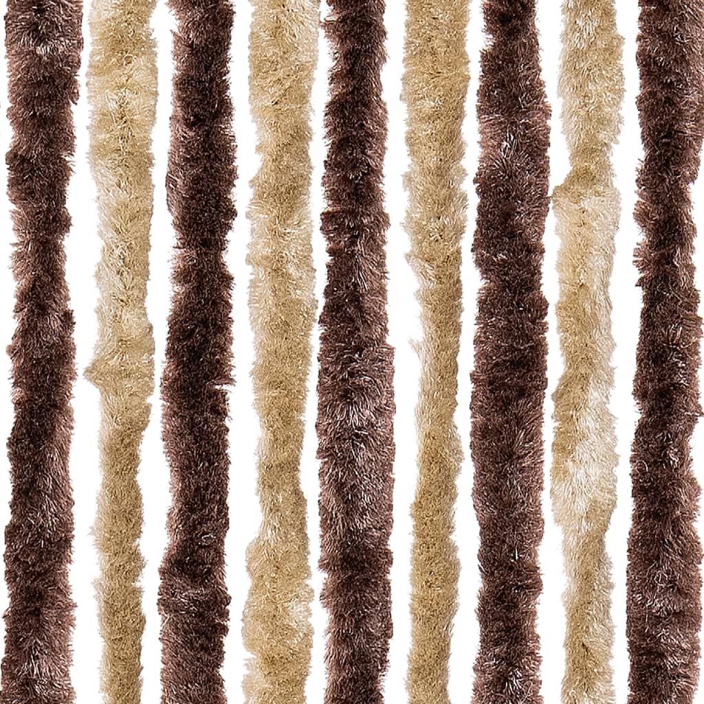 Zanzariera Beige e Marrone Chiaro 90x200cm Ciniglia - homemem39