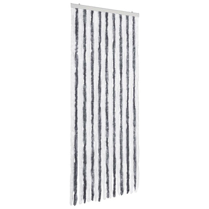 Zanzariera Grigio e Bianco 56x200 cm Ciniglia - homemem39