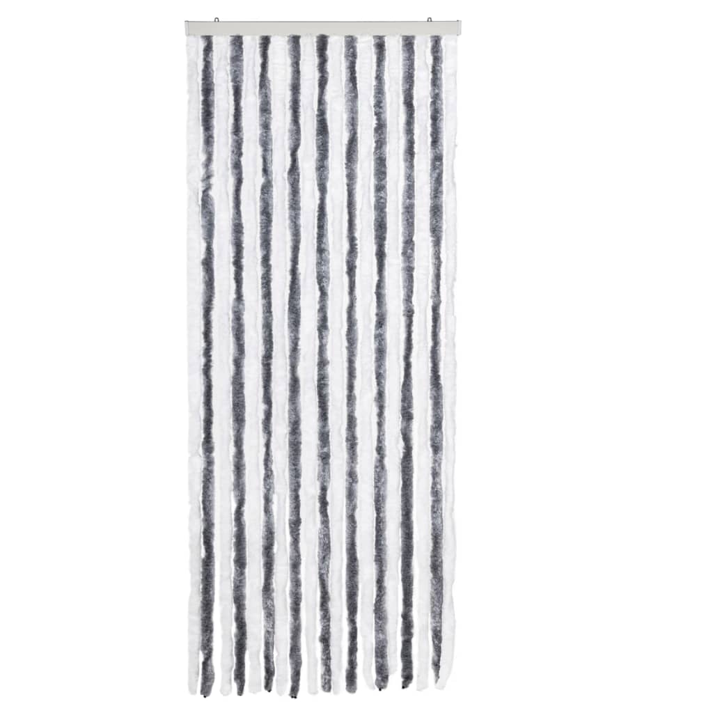 Zanzariera Grigio e Bianco 56x200 cm Ciniglia - homemem39