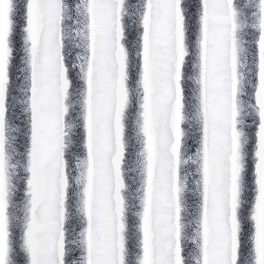 Zanzariera Grigio e Bianco 56x200 cm Ciniglia - homemem39