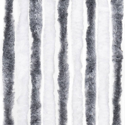 Zanzariera Grigio e Bianco 56x200 cm Ciniglia - homemem39