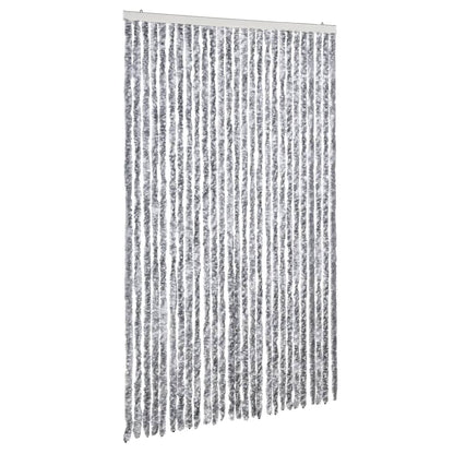 Zanzariera Bianco e Grigio 118x220 cm Ciniglia - homemem39