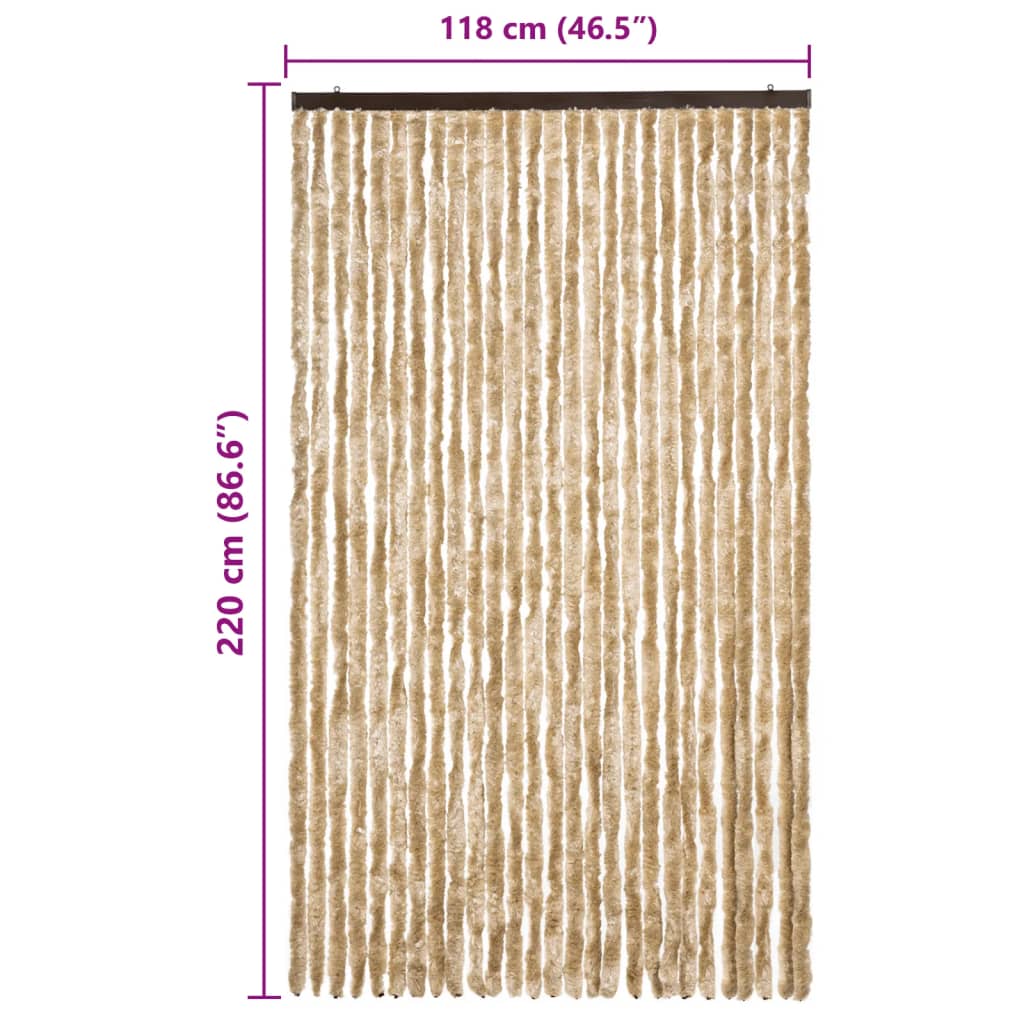 Zanzariera Beige 118x220 cm Ciniglia - homemem39