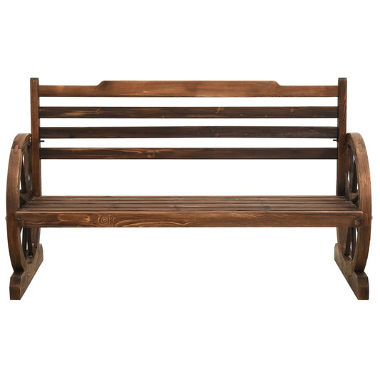 Panchina da Giardino 112 cm in Legno Massello di Abete - homemem39