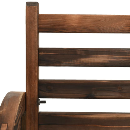 Panchina da Giardino 112 cm in Legno Massello di Abete - homemem39