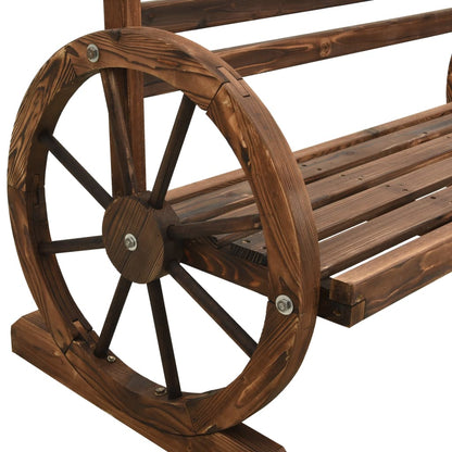 Panchina da Giardino 112 cm in Legno Massello di Abete - homemem39
