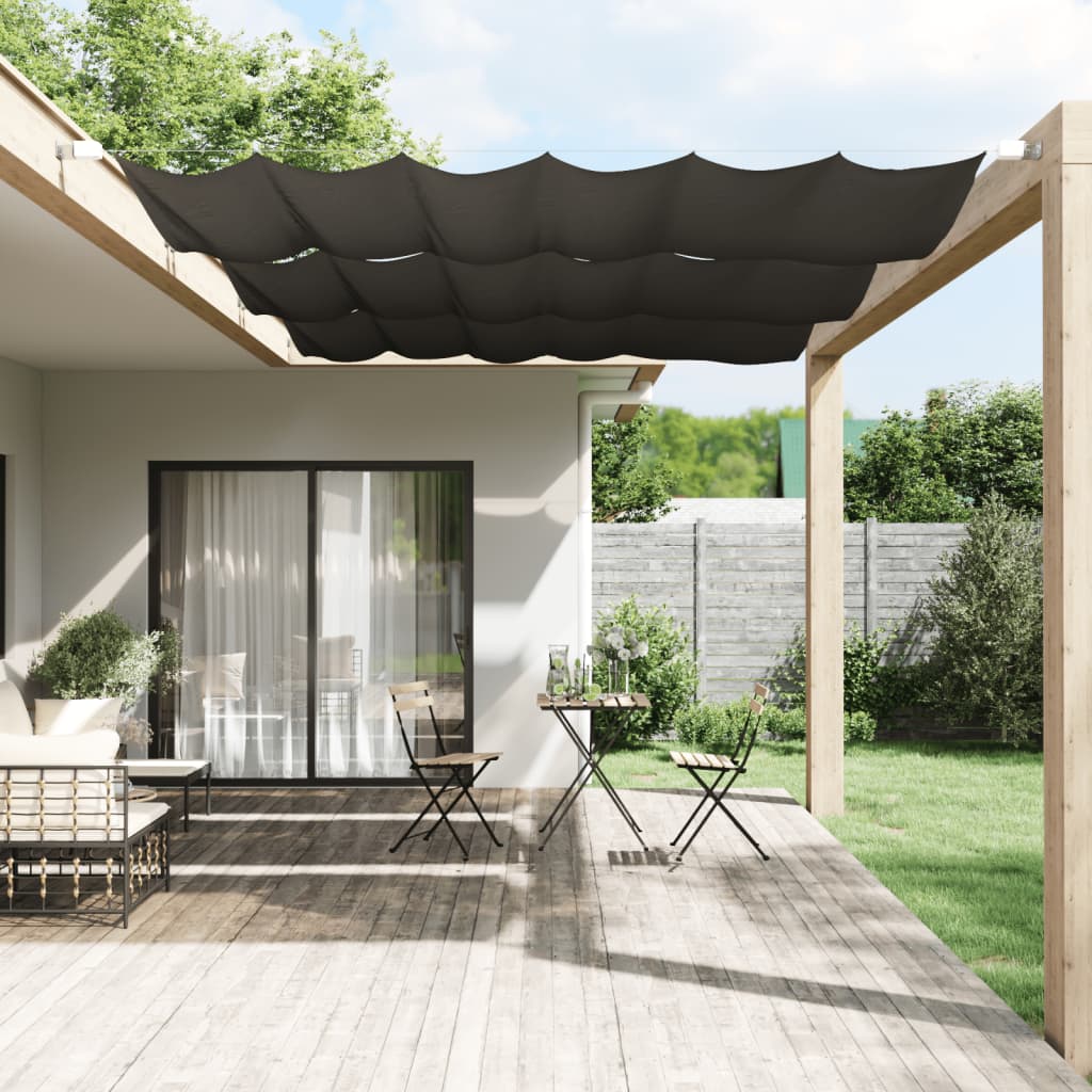Paravento Verticale Antracite 140x270 cm in Tessuto Oxford
