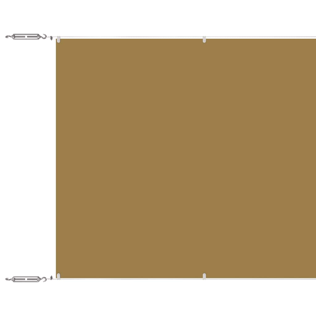 Paravento Verticale Beige 60x600 cm in Tessuto Oxford | homemem39