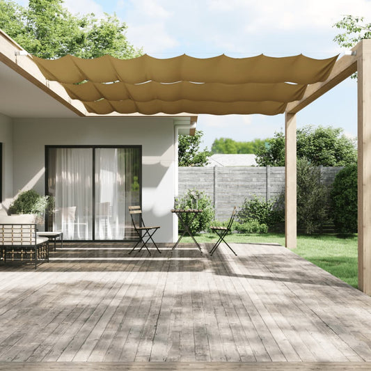 Paravento Verticale Beige 140x420 cm in Tessuto Oxford