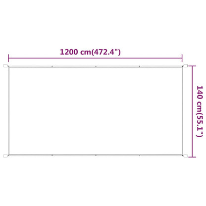 Paravento Verticale Beige 140x1200 cm in Tessuto Oxford - homemem39