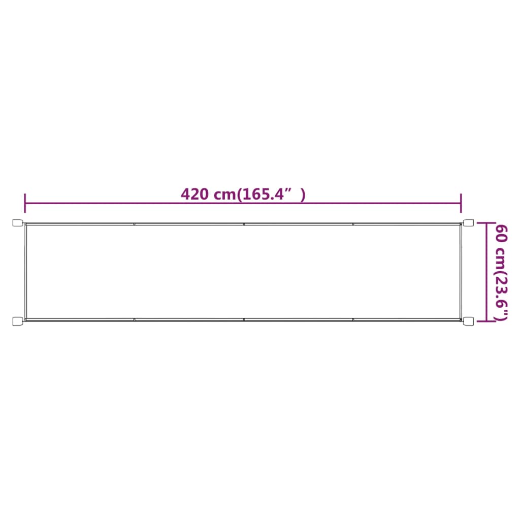 Paravento Verticale Grigio Talpa 60x420 cm in Tessuto Oxford - homemem39