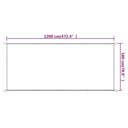 Paravento Verticale Tortora 180x1200 cm in Tessuto Oxford - homemem39