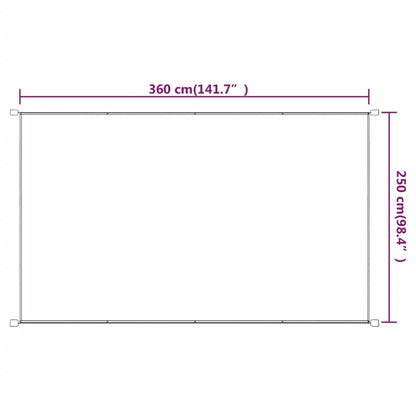 Paravento Verticale Tortora 250x360 cm in Tessuto Oxford - homemem39