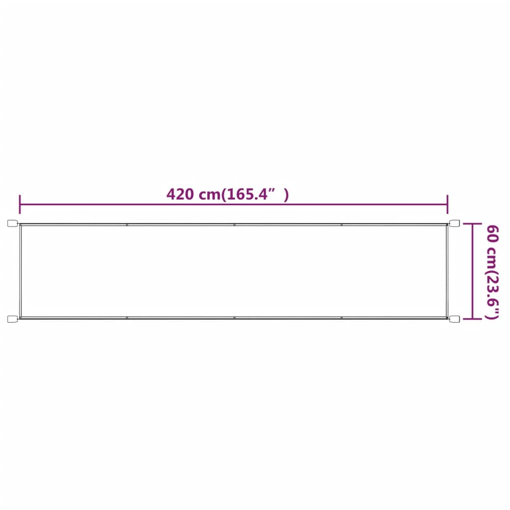 Paravento Verticale Blu 60x420 cm in Tessuto Oxford - homemem39