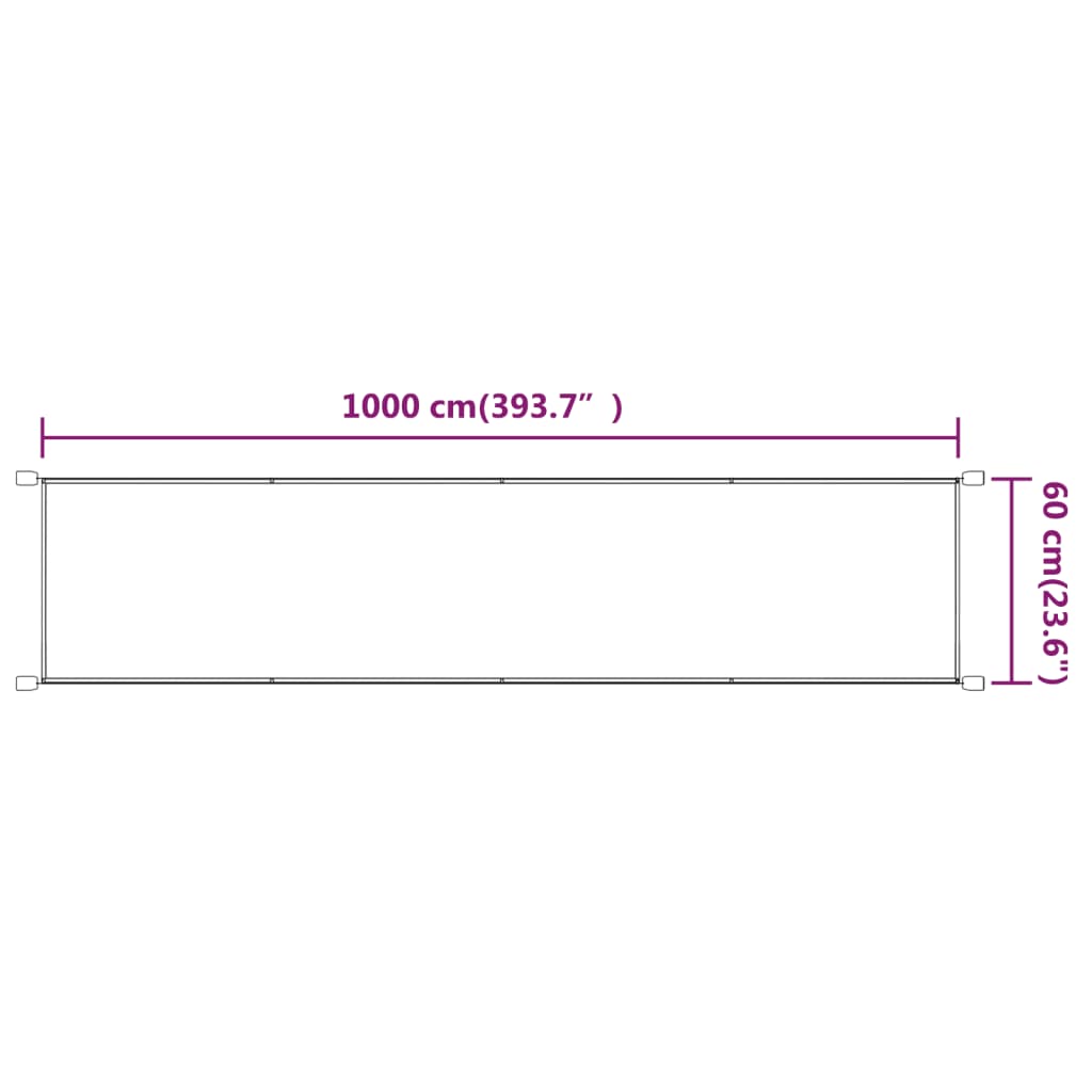 Paravento Verticale Blu 60x1000 cm in Tessuto Oxford - homemem39