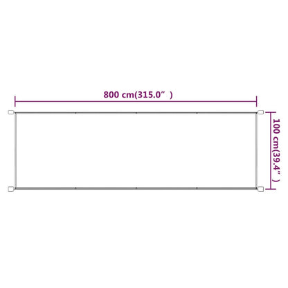 Paravento Verticale Blu 100x800 cm in Tessuto Oxford - homemem39