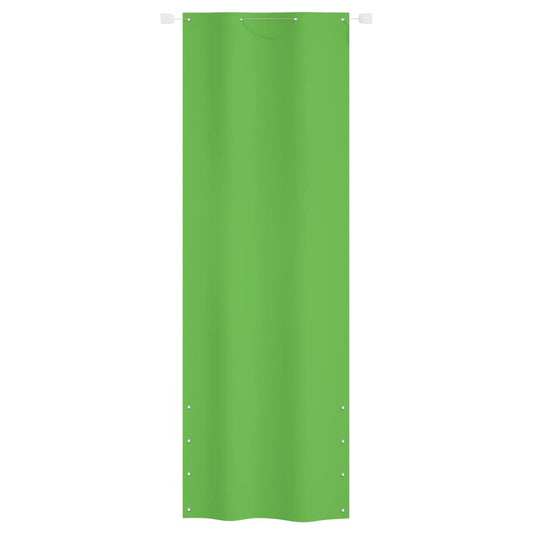 Paravento per Balcone Verde Chiaro 80x240 cm in Tessuto Oxford - homemem39