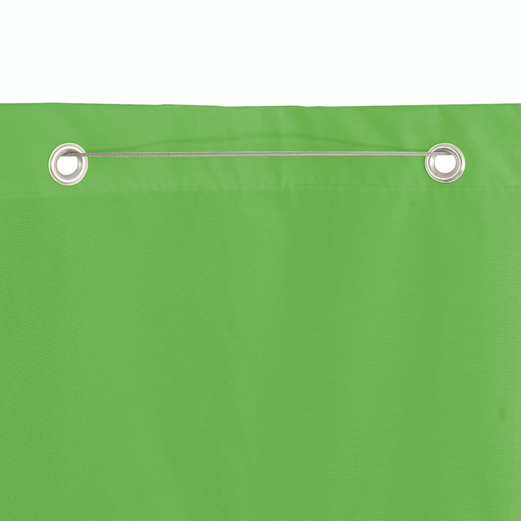 Paravento per Balcone Verde Chiaro 140x240 cm in Tessuto Oxford | homemem39