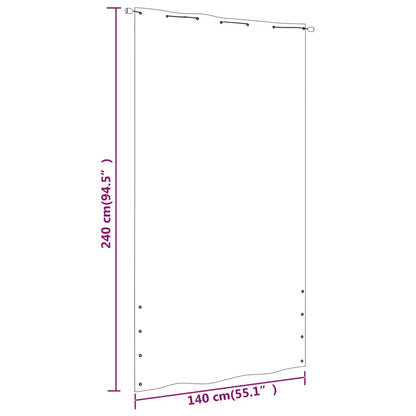 Paravento per Balcone Marrone 140x240 cm in Tessuto Oxford | homemem39