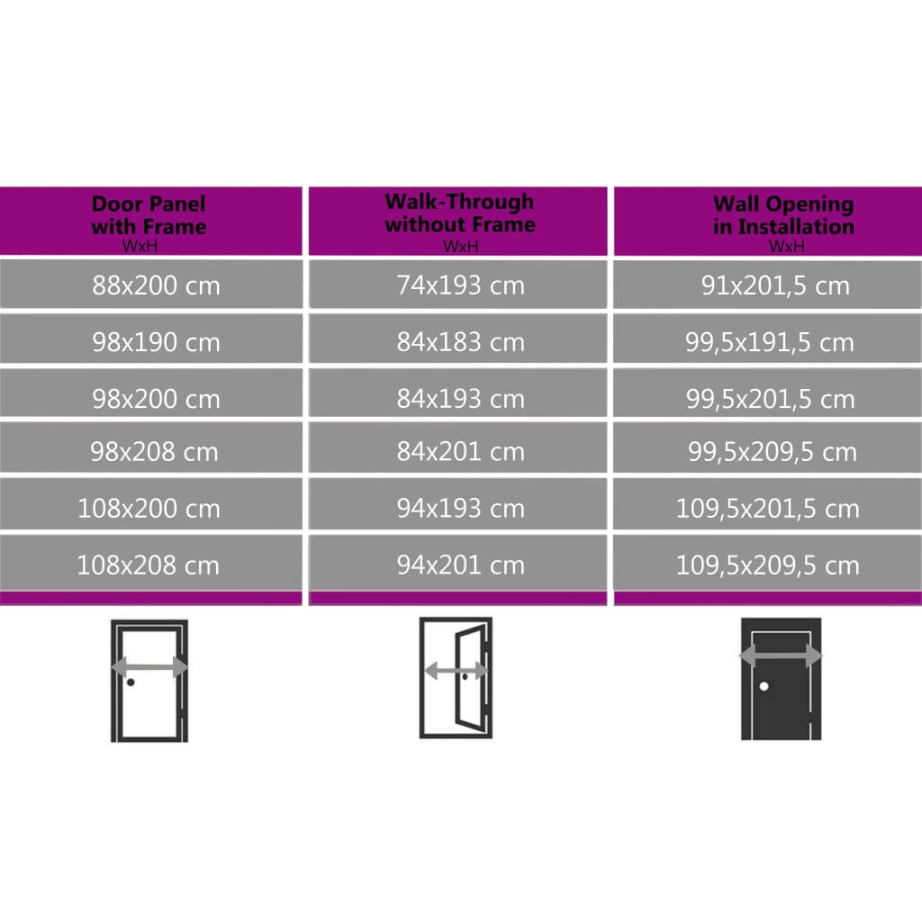 Porta d'Ingresso in Alluminio e PVC Antracite 100x210 cm | homemem39