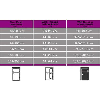 Porta d'Ingresso in Alluminio e PVC Antracite 110x210 cm | homemem39
