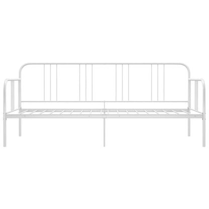 Divano Letto Bianco in Metallo 90x200 cm - homemem39