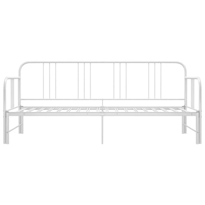 Telaio Divano Letto Estraibile Bianco in Metallo 90x200 cm - homemem39
