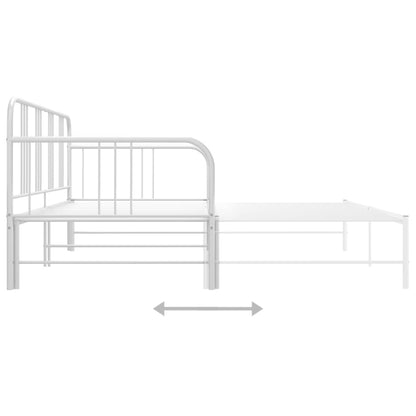 Telaio Divano Letto Estraibile Bianco in Metallo 90x200 cm - homemem39