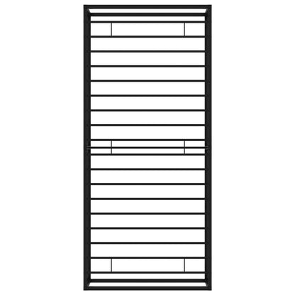 Giroletto Nero in Metallo 90x200 cm - homemem39